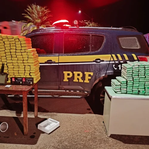 PRF apreende mais de 200 quilos de maconha em duas ações e prende três suspeitos na BR-365 em Patos de Minas